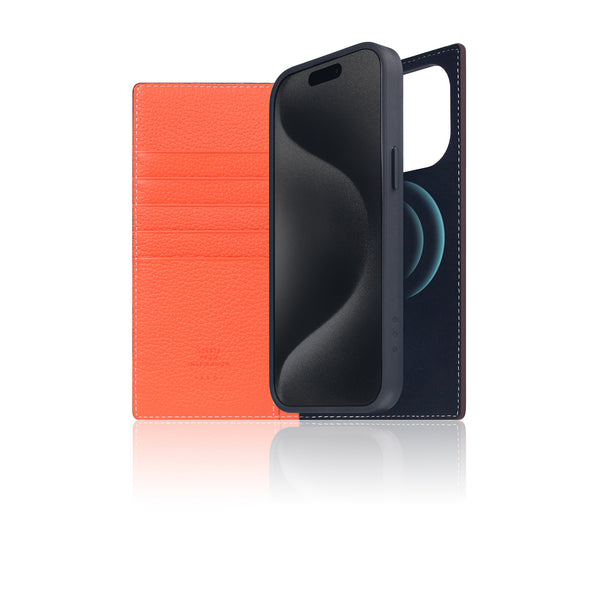 iPhoneケース SLG Design - SLG DESIGN D8 LEATHER IPHONE15 PRO D8 [MagSafe Detachable] Full Grain Leather Diary Case for