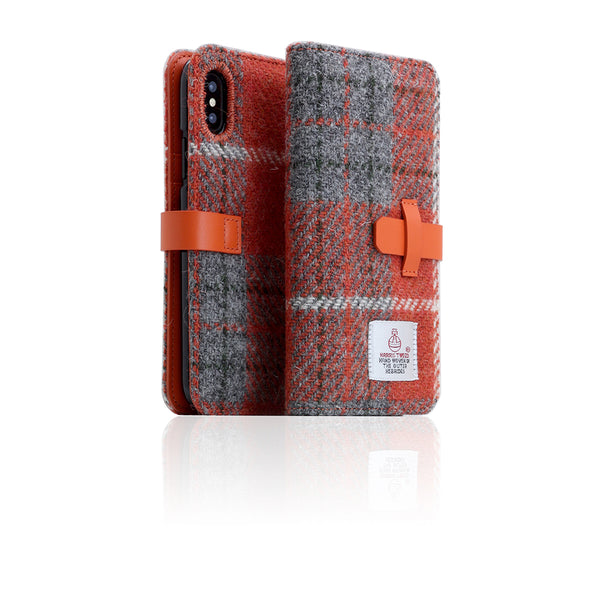 D5 Special Edition X Harris Tweed Case for iPhone X G.Orange l SLG DESIGN
