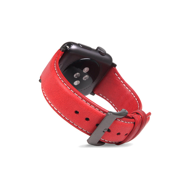 D6 Italian Minerva Box Leather Strap for Apple Watch SE / 8-1 38/40 