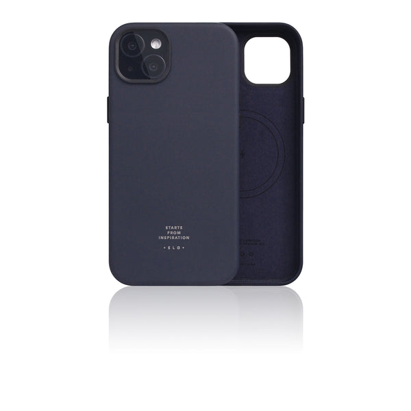 D5 [MagSafe] Calf Skin Leather Case for iPhone 15 Plus (Indigo)