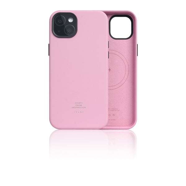 D5 [MagSafe] Calf Skin Leather Case for iPhone 15 Plus (Pink)