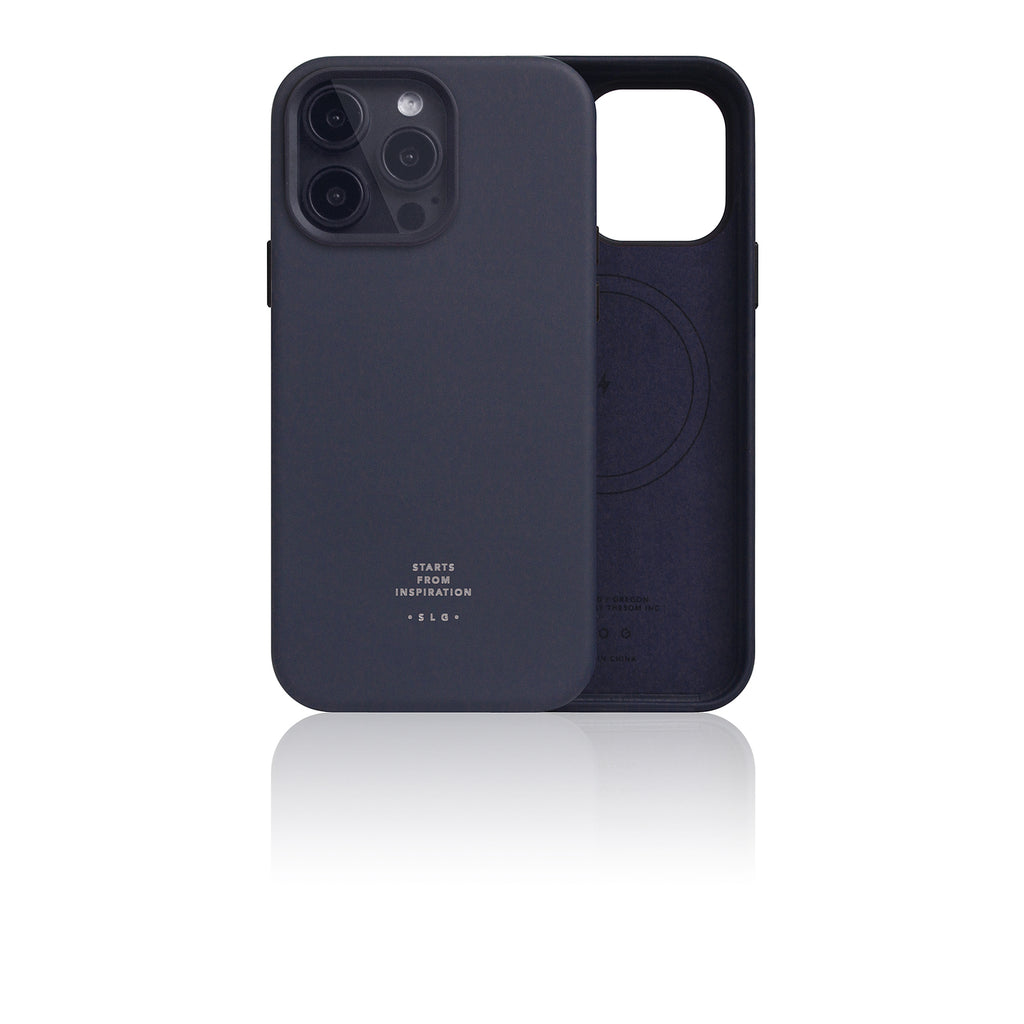 D5 [MagSafe] Calf Skin Leather Case for iPhone 15 Pro Max (Indigo)