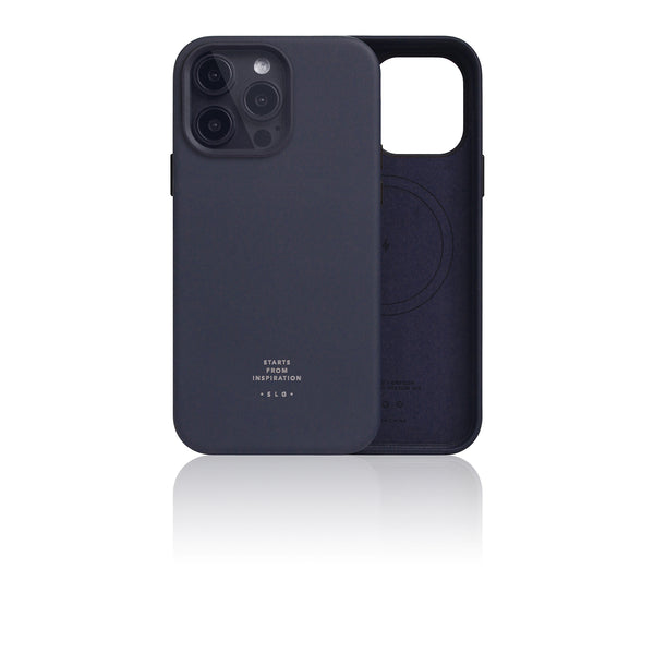 D5 [MagSafe] Calf Skin Leather Case for iPhone 15 Pro Max (Indigo)