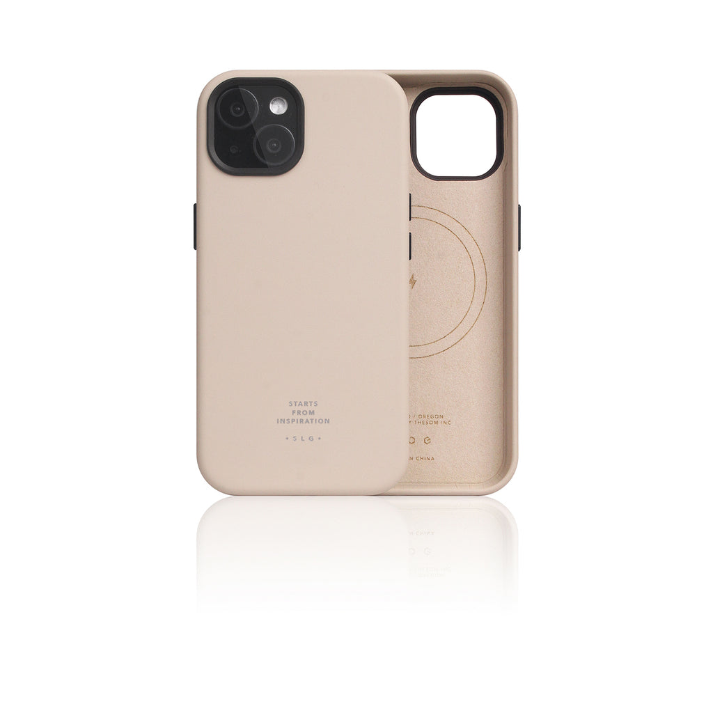 D5 [MagSafe] Calf Skin Leather Case for iPhone 15 Plus (Pink