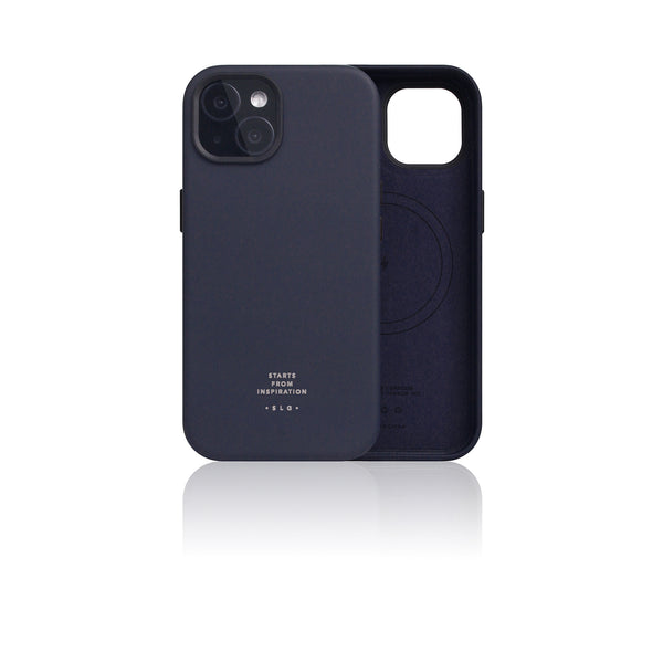 D5 [MagSafe] Calf Skin Leather Case for iPhone 15 (Indigo)