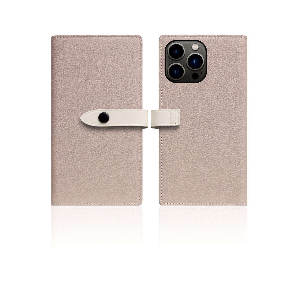 D8 [MagSafe Detachable] Edition Full Grain Leather Diary Case for iPhone 16 Pro (Light Cream) (Copy)