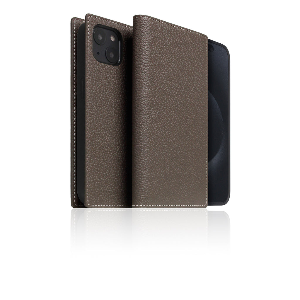 D8 [MagSafe Detachable] Full Grain Leather Diary Case for iPhone 16 Plus (Etoffe Cream)