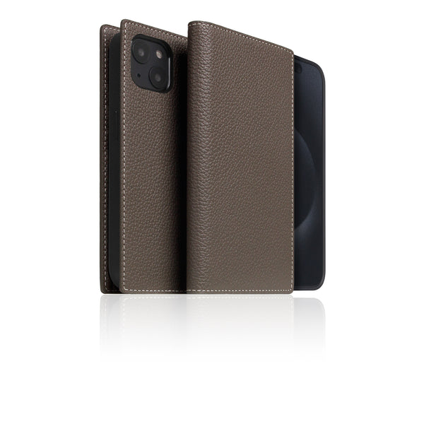 D8 [MagSafe Detachable] Full Grain Leather Diary Case for iPhone 16 Plus (Etoffe Cream)