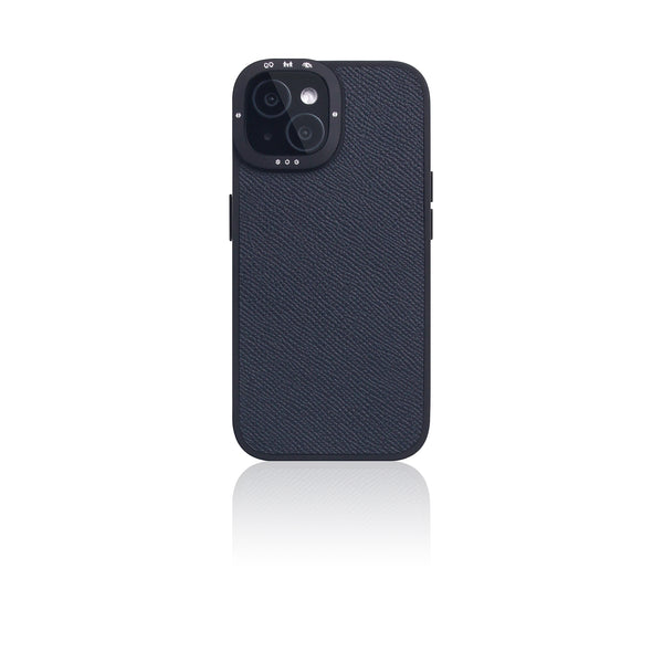 D9 France Epsom Leather Case for iPhone 15 (Indigo)