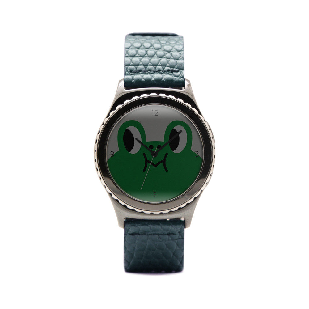 D3 Italian Lizard Leather Strap for Gear S2 Green