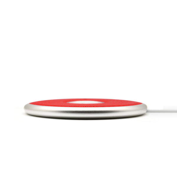 D6 Italian Minerva Box Leather Flat Station for Apple Watch Red