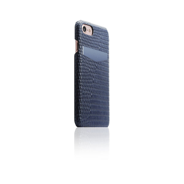 D3 Italian Lizard Leather Back Case for iPhone 8 / 7 / SE 2020 (Blue)