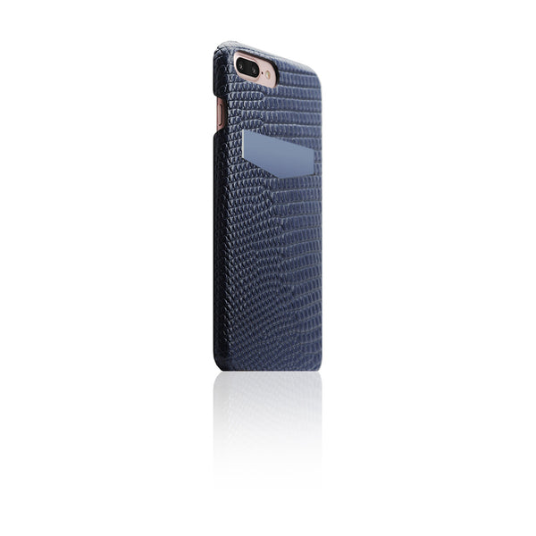 D3 Italian Lizard Leather Back Case for iPhone 8 Plus / 7 Plus (Blue)