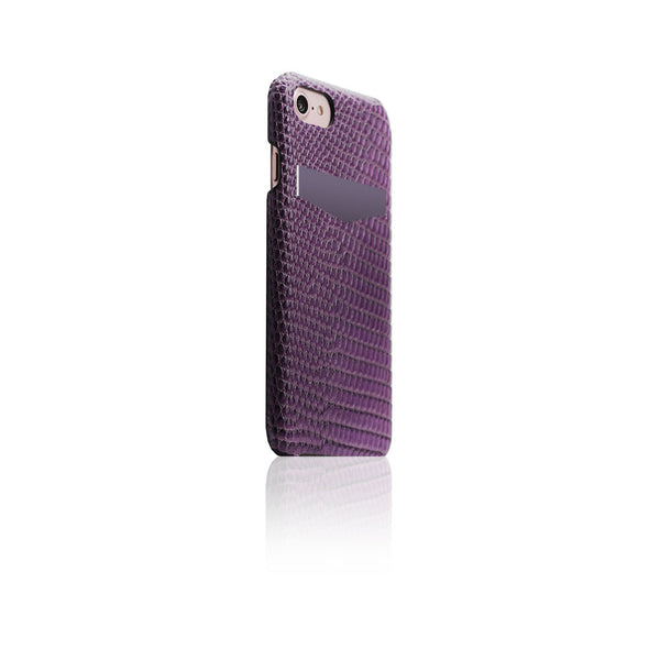 D3 Italian Lizard Leather Back Case for iPhone 8 / 7 / SE 2020 (Purple)