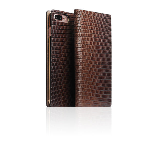 D3 Italian Lizard Leather Case for iPhone 8 Plus / 7 Plus (Brown)