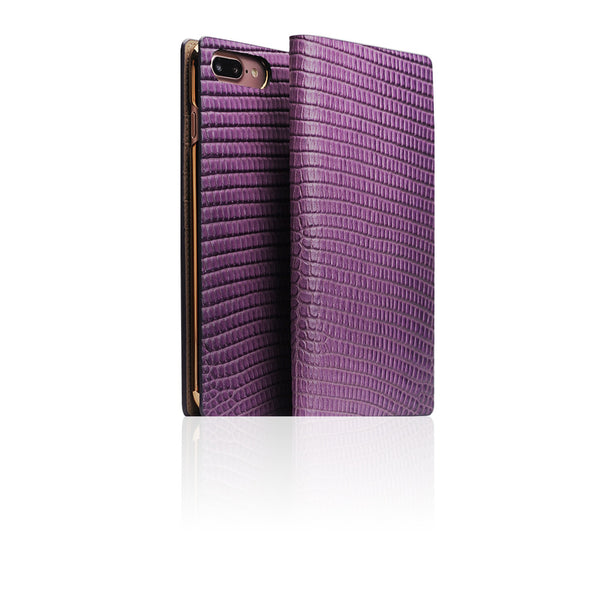 D3 Italian Lizard Leather Case for iPhone 8 Plus / 7 Plus (Purple)