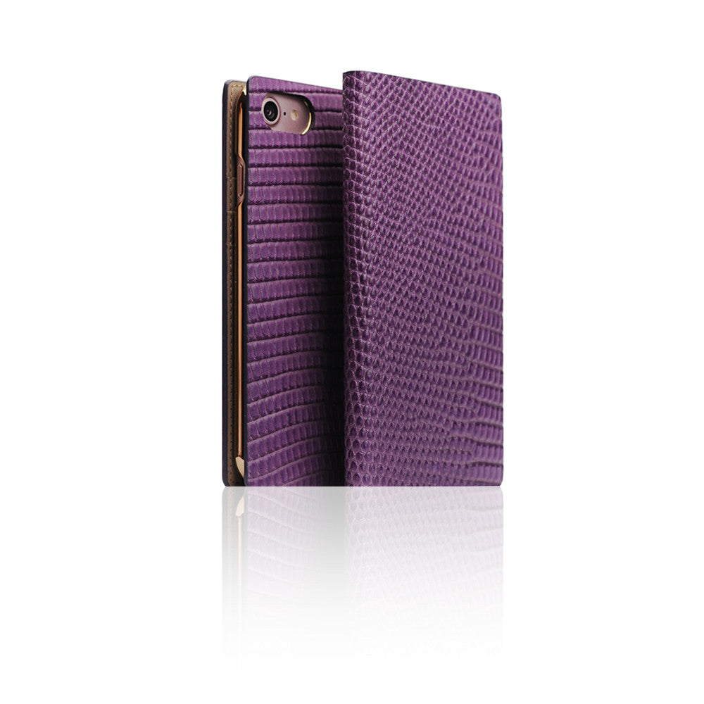D3 Italian Lizard Leather Case for iPhone 8 / 7 / SE 2020 (Purple)
