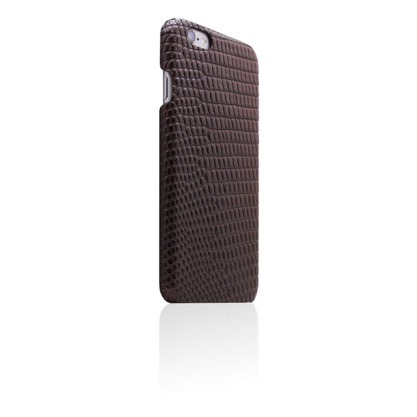 D3 Italian Lizard Leather Back Case for iPhone 6 / 6s Plus Brown