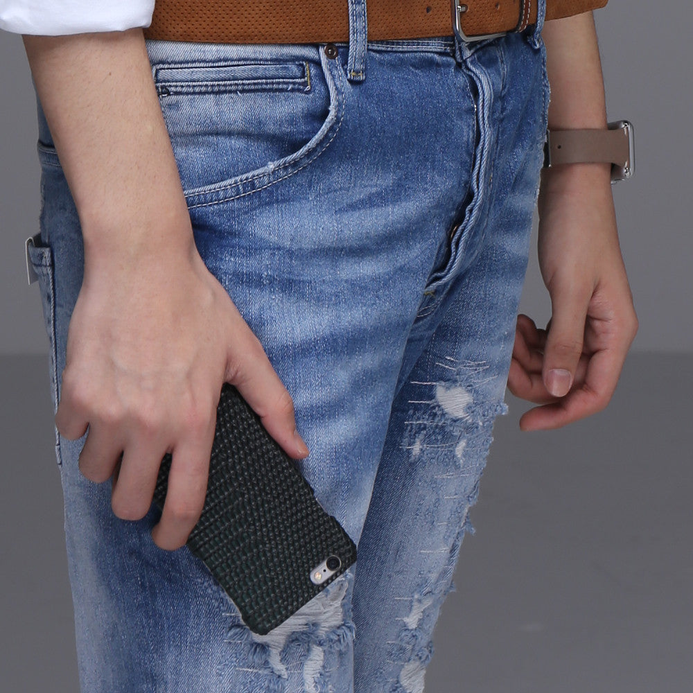 D3 Italian Lizard Leather Back Case for iPhone 6 / 6s Purple