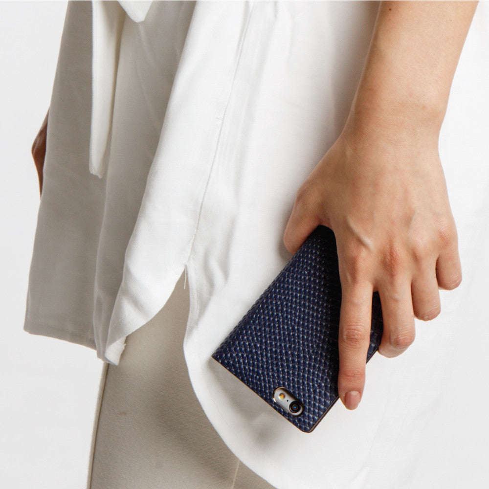 D3 Italian Lizard Leather Case for iPhone 6 / 6s Blue