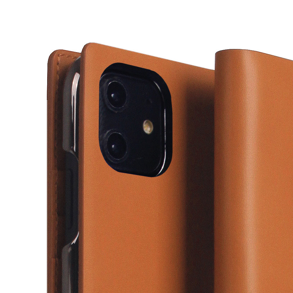 D5 Calf Skin Leather Case for iPhone 11 Camel