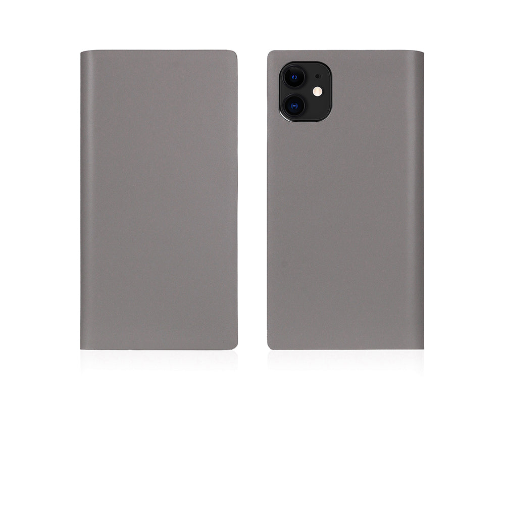 D5 Calf Skin Leather Case for iPhone 11 Gray