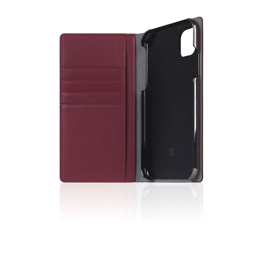 D5 Calf Skin Leather Case for iPhone 11 Burgundy