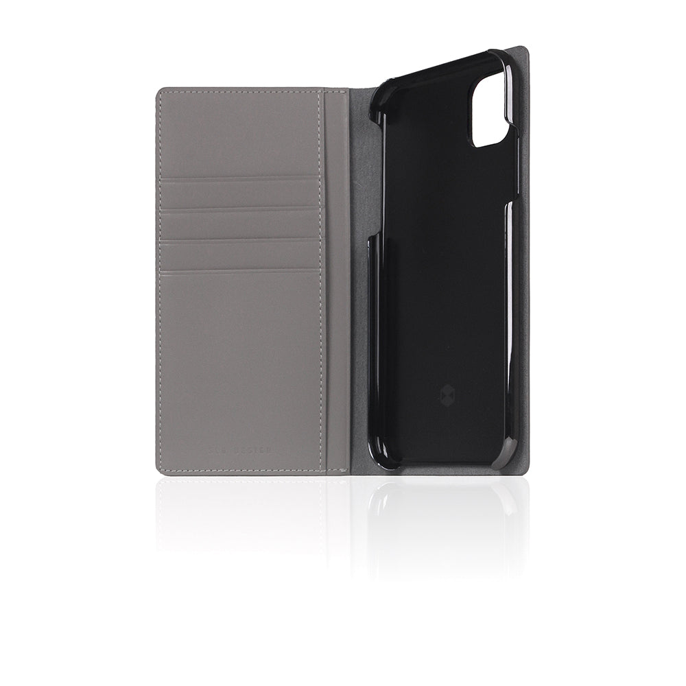 D5 Calf Skin Leather Case for iPhone 11 Gray