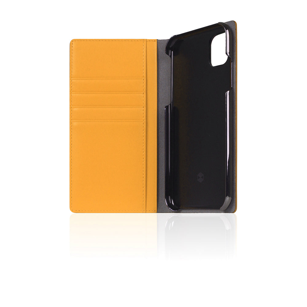 D5 Calf Skin Leather Case for iPhone 11 Yellow