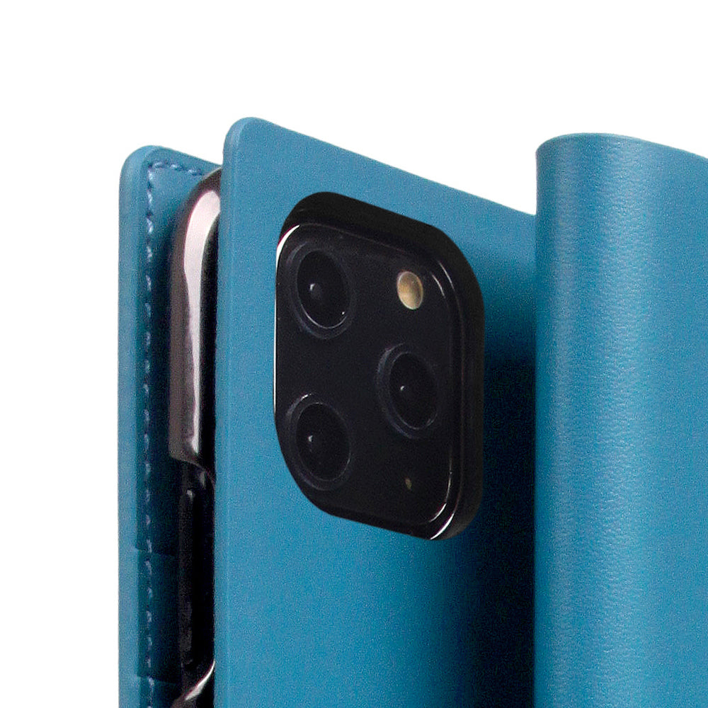 D5 Calf Skin Leather Case for iPhone 11 Pro Blue
