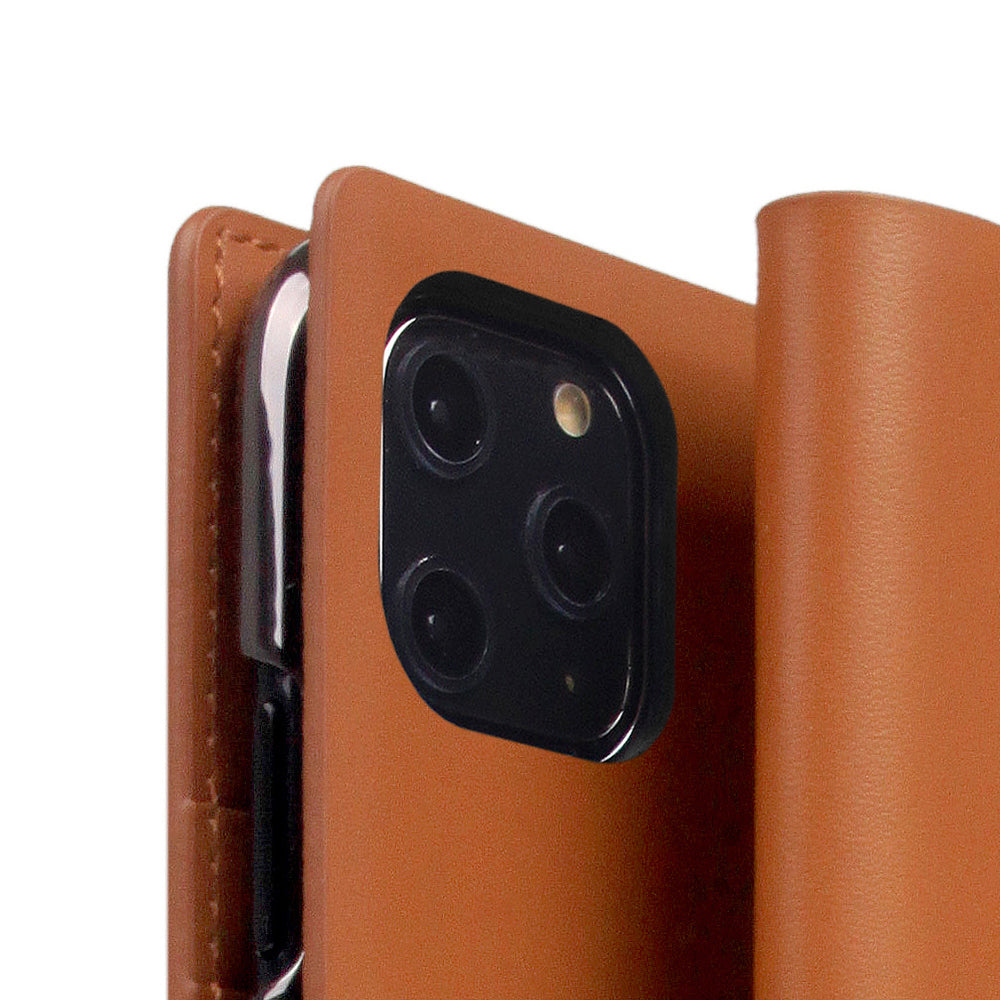 D5 Calf Skin Leather Case for iPhone 11 Pro Camel