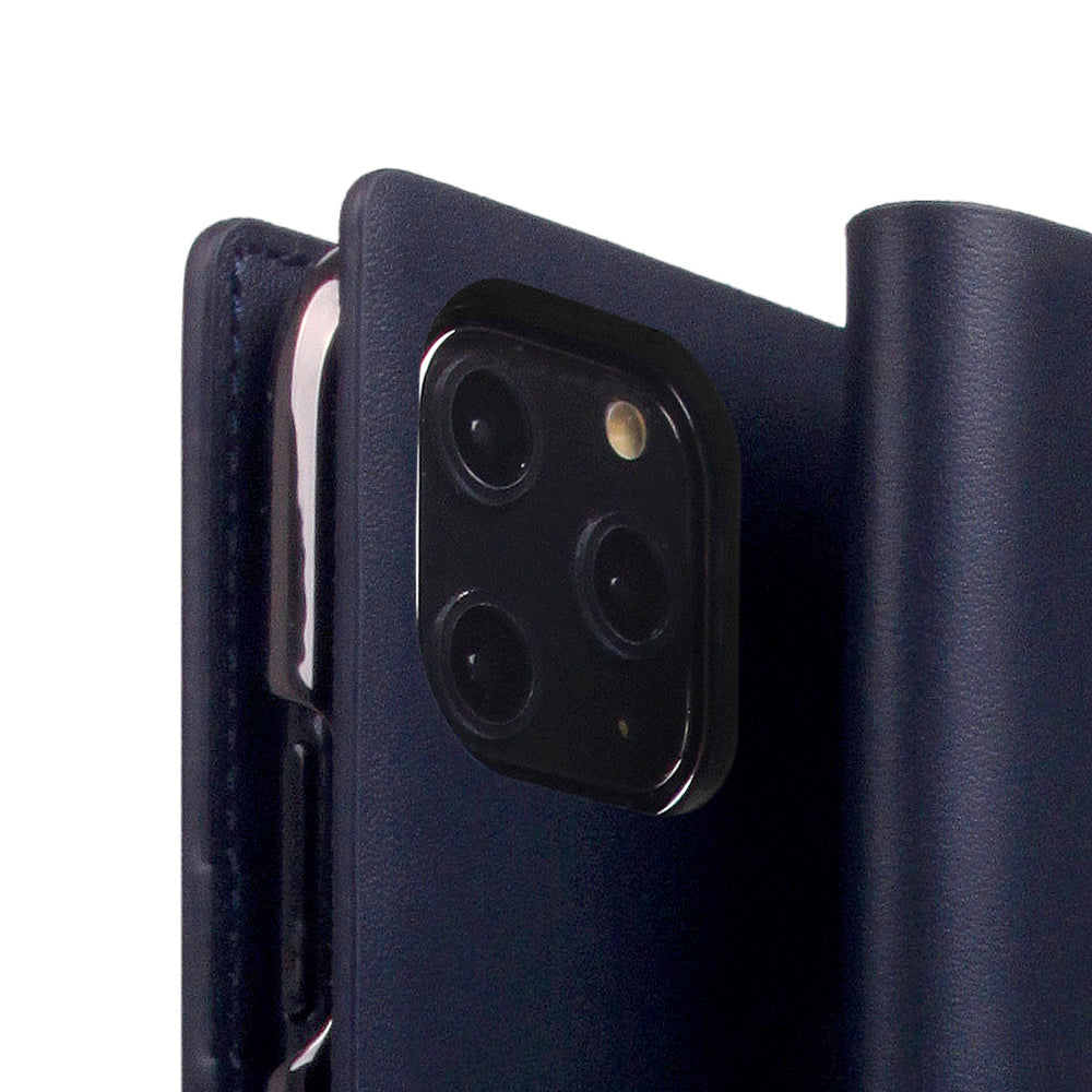 D5 Calf Skin Leather Case for iPhone 11 Pro Navy