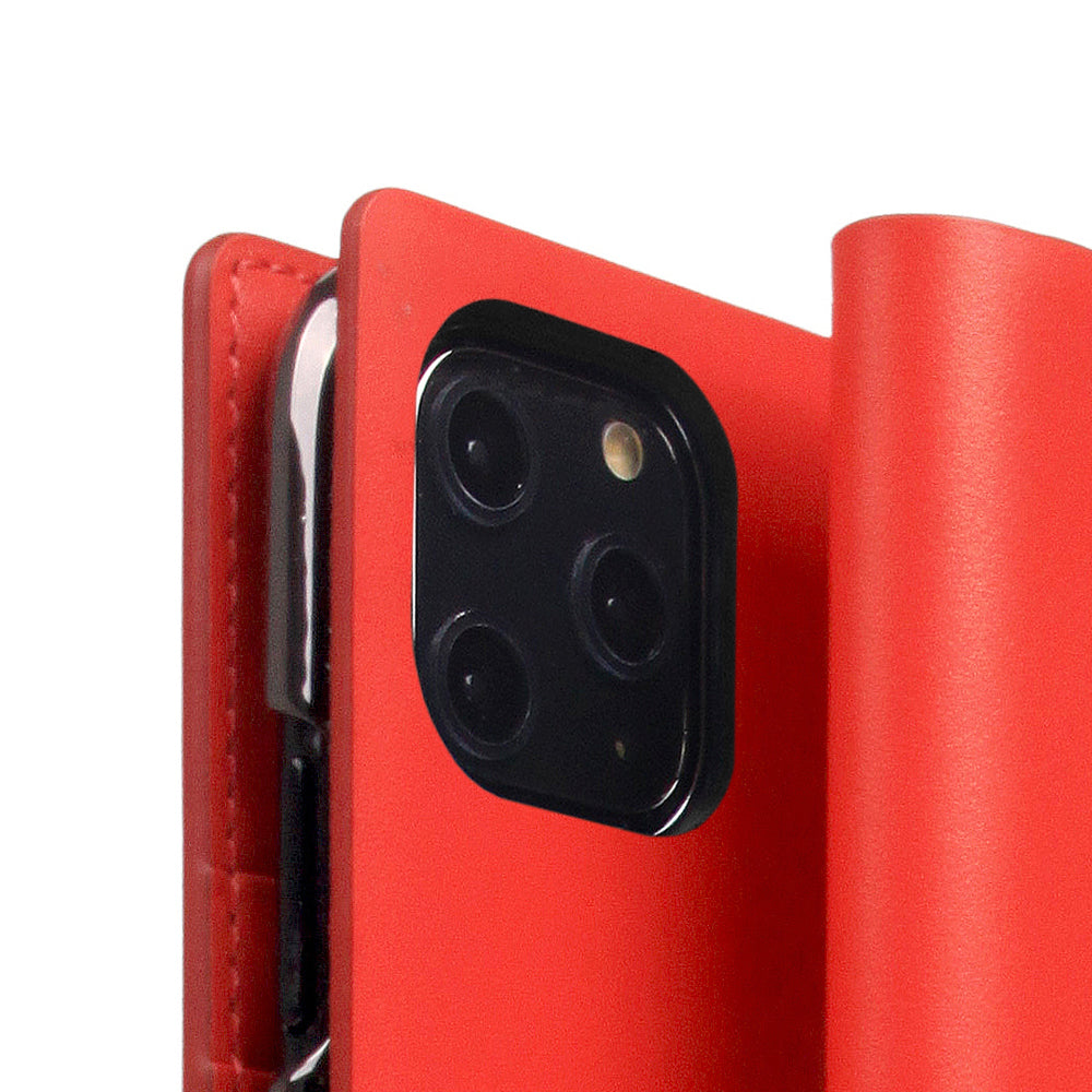 D5 Calf Skin Leather Case for iPhone 11 Pro Red
