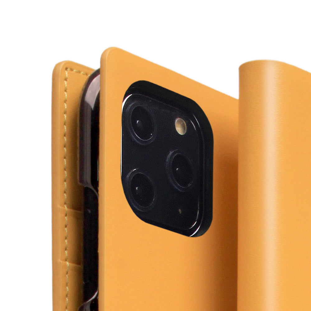 D5 Calf Skin Leather Case for iPhone 11 Pro Yellow