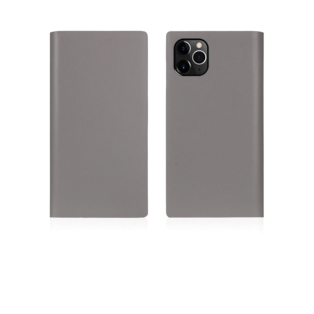 D5 Calf Skin Leather Case for iPhone 11 Pro Gray