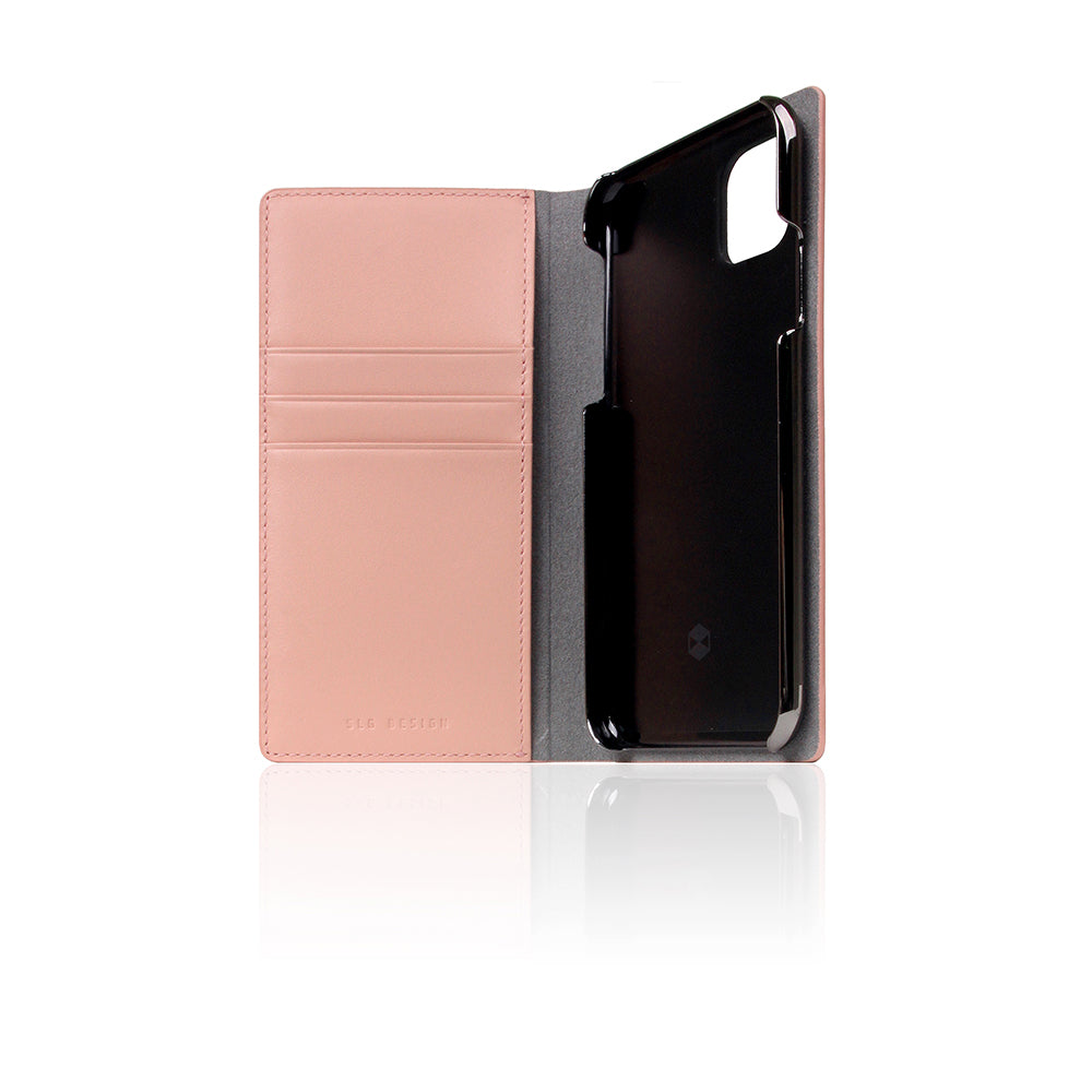 D5 Calf Skin Leather Case for iPhone 11 Pro Baby Pink