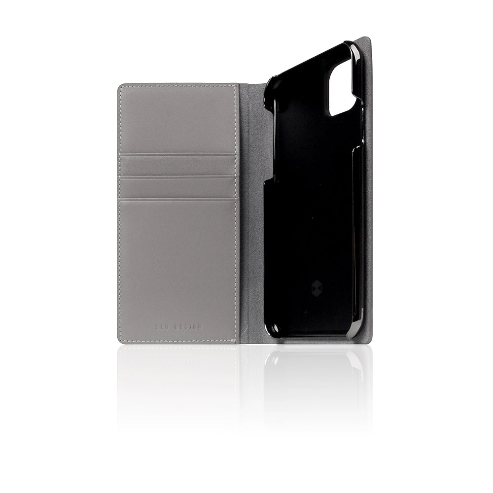 D5 Calf Skin Leather Case for iPhone 11 Pro Gray