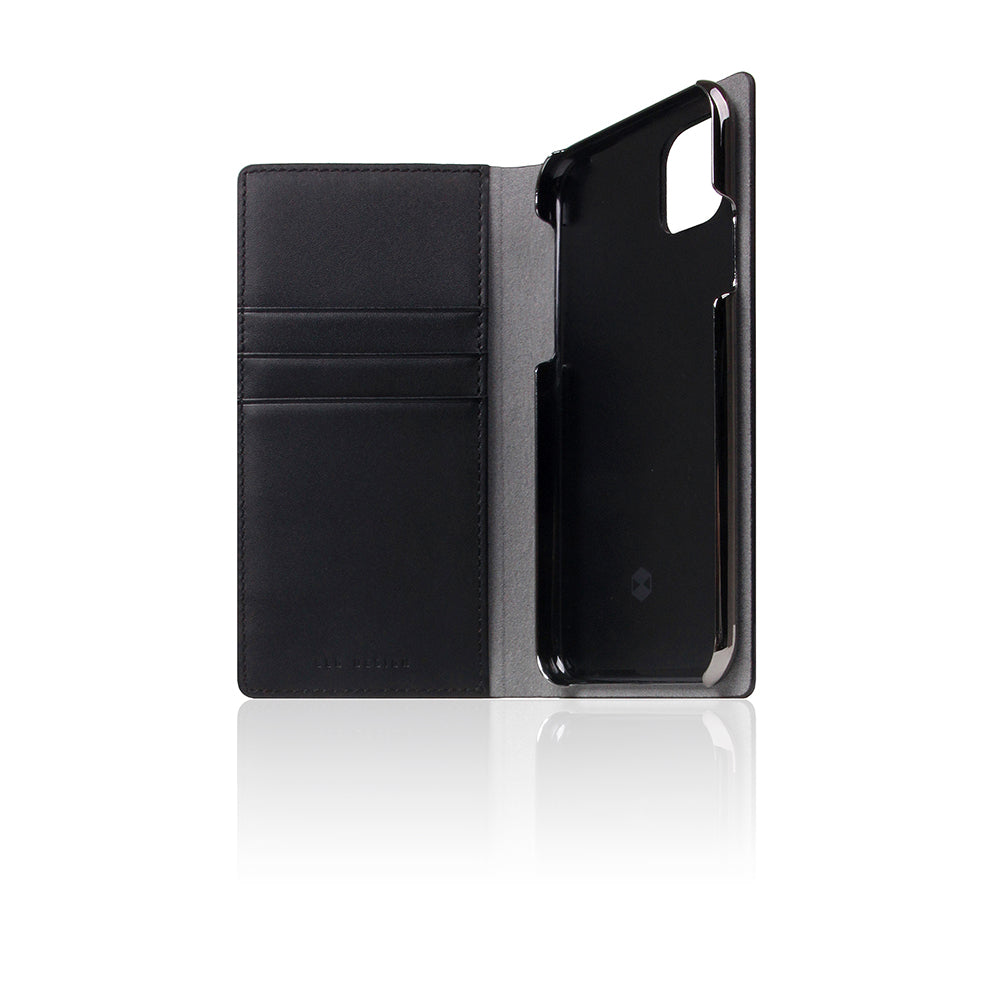 D5 Calf Skin Leather Case for iPhone 11 Pro Black