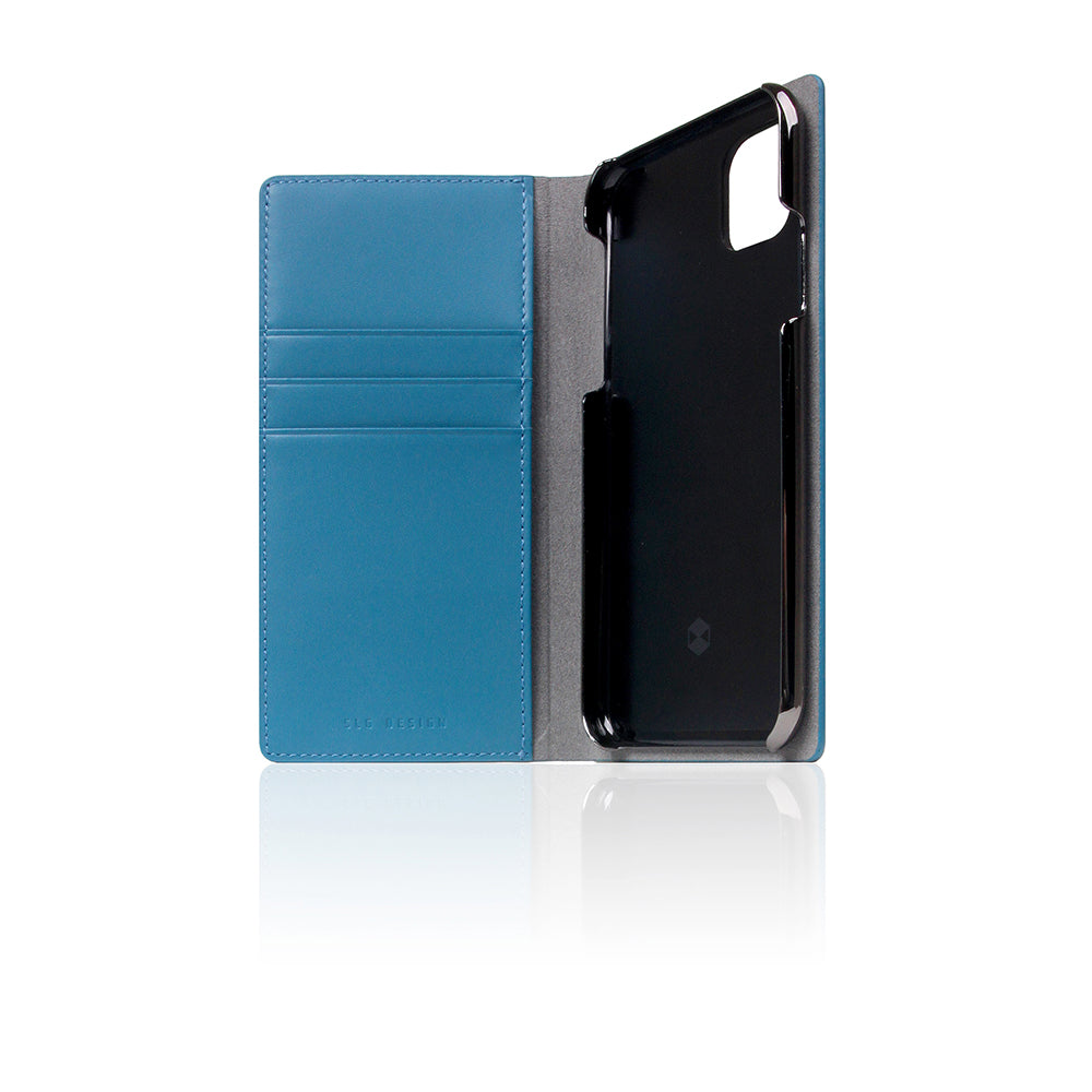 D5 Calf Skin Leather Case for iPhone 11 Pro Blue