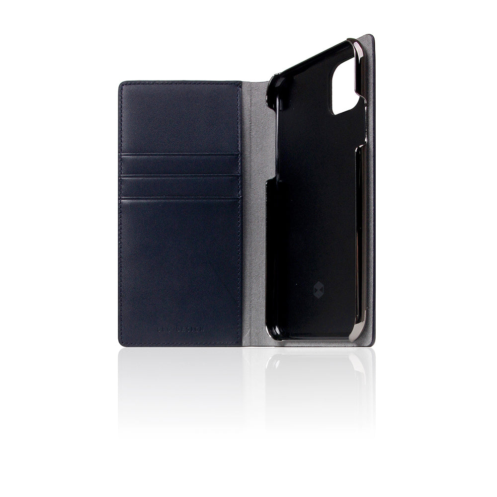 D5 Calf Skin Leather Case for iPhone 11 Pro Navy