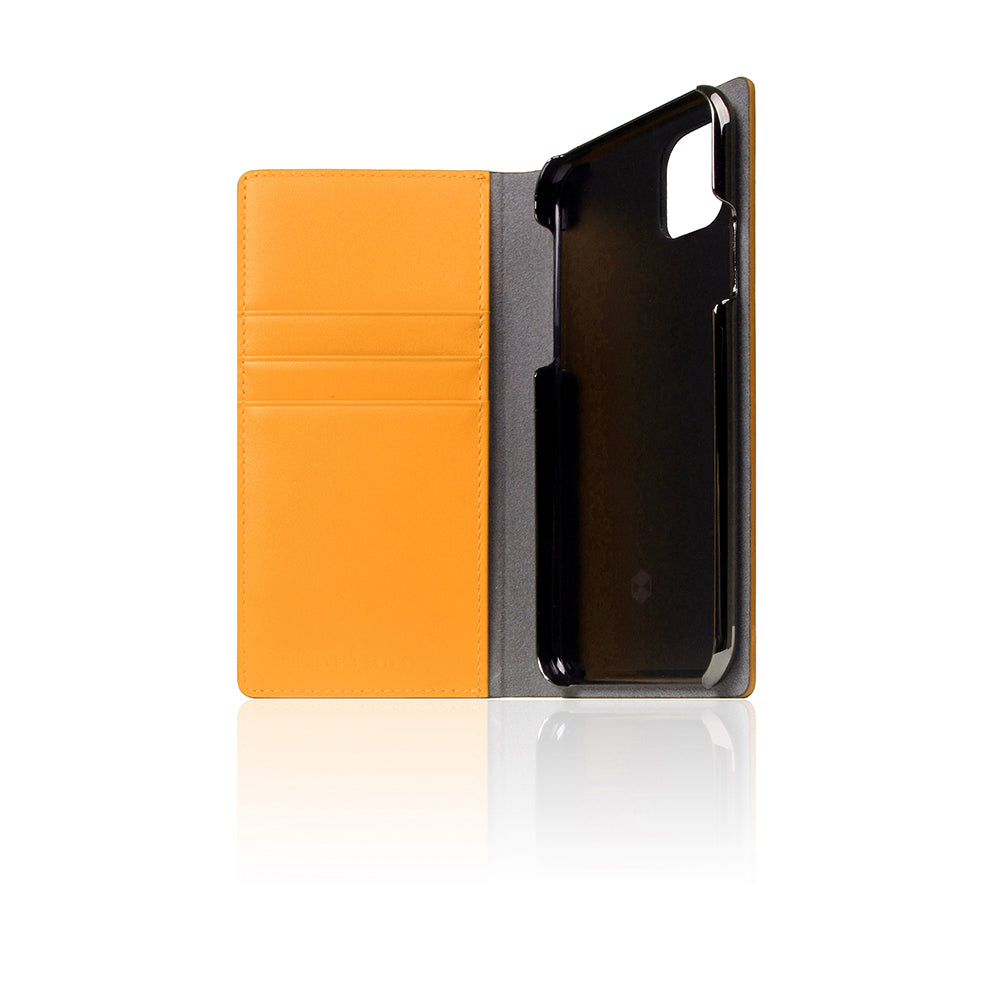 D5 Calf Skin Leather Case for iPhone 11 Pro Yellow