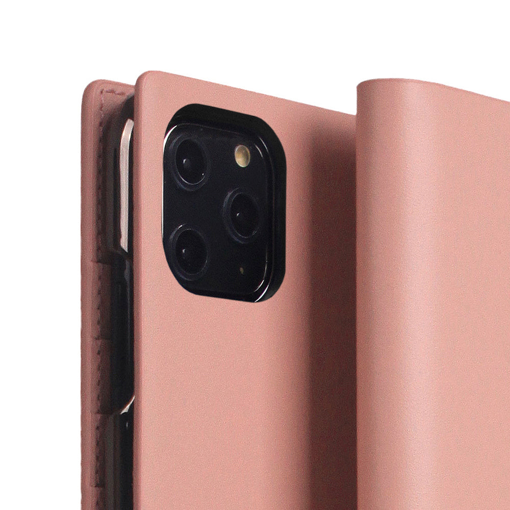 D5 Calf Skin Leather Case for iPhone 11 Pro Max Baby Pink