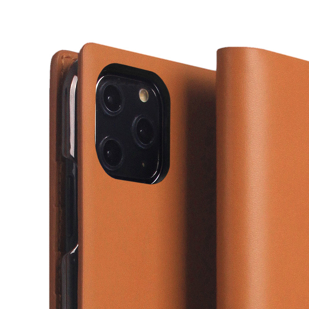 D5 Calf Skin Leather Case for iPhone 11 Pro Max Camel