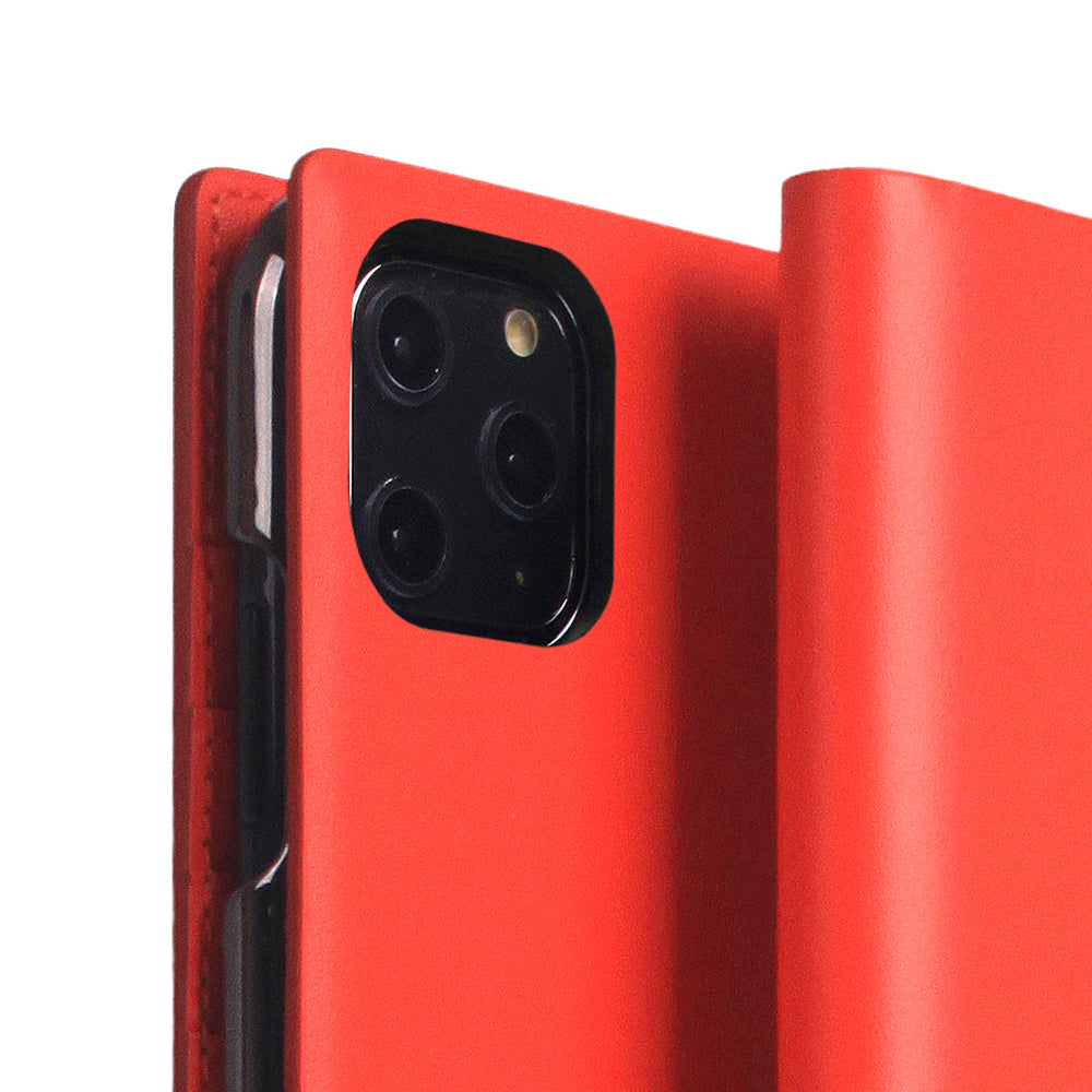 D5 Calf Skin Leather Case for iPhone 11 Pro Max Red