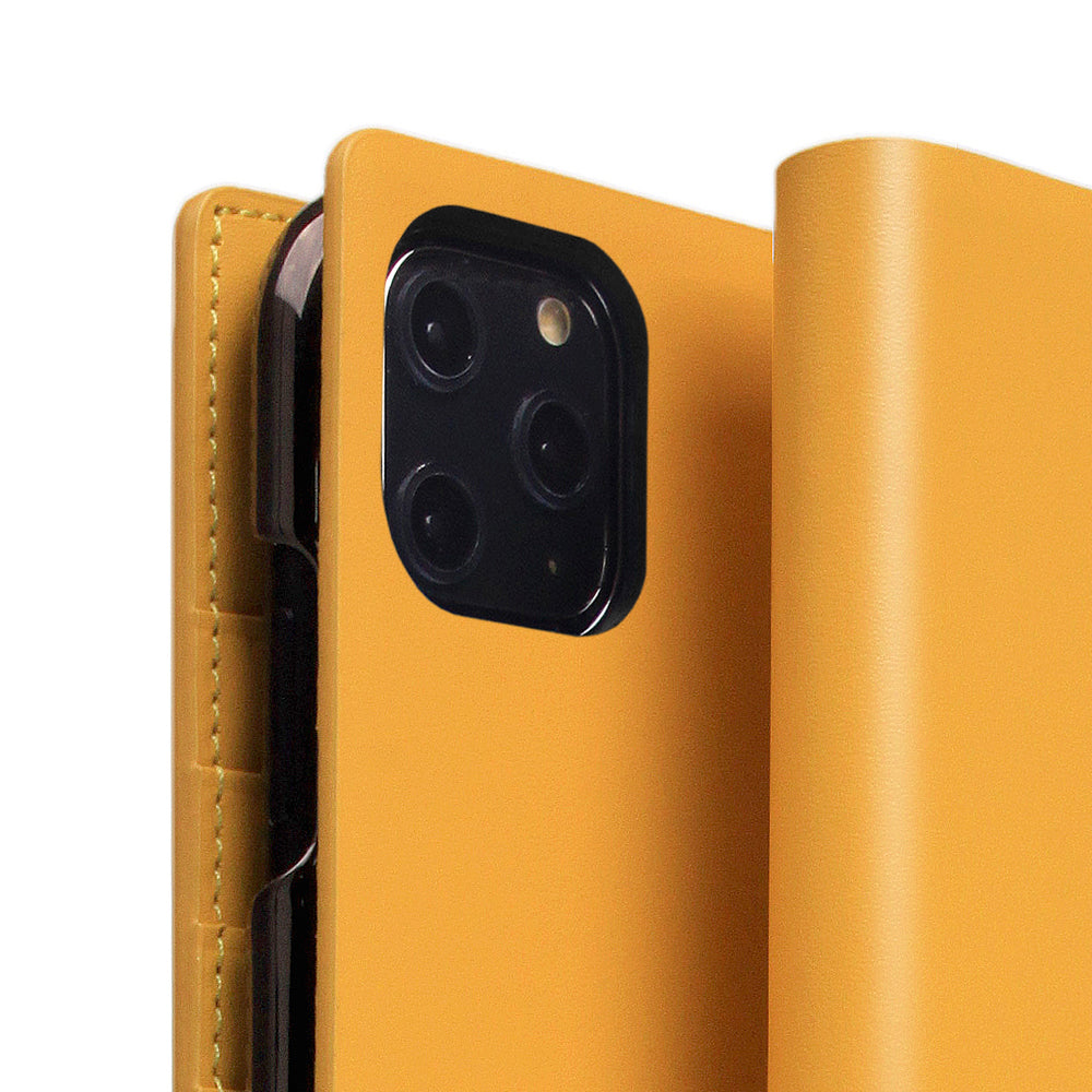 D5 Calf Skin Leather Case for iPhone 11 Pro Max Yellow