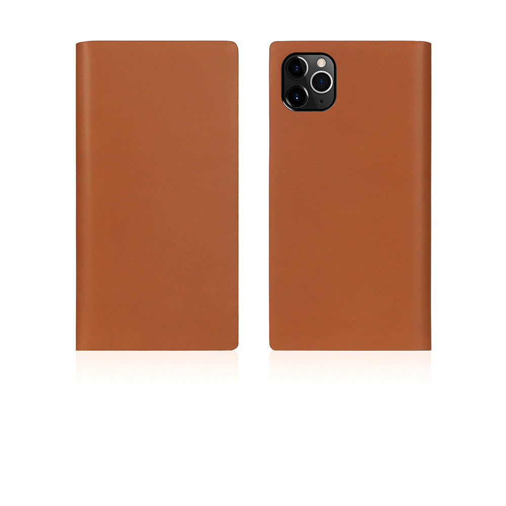 D5 Calf Skin Leather Case for iPhone 11 Pro Max Camel