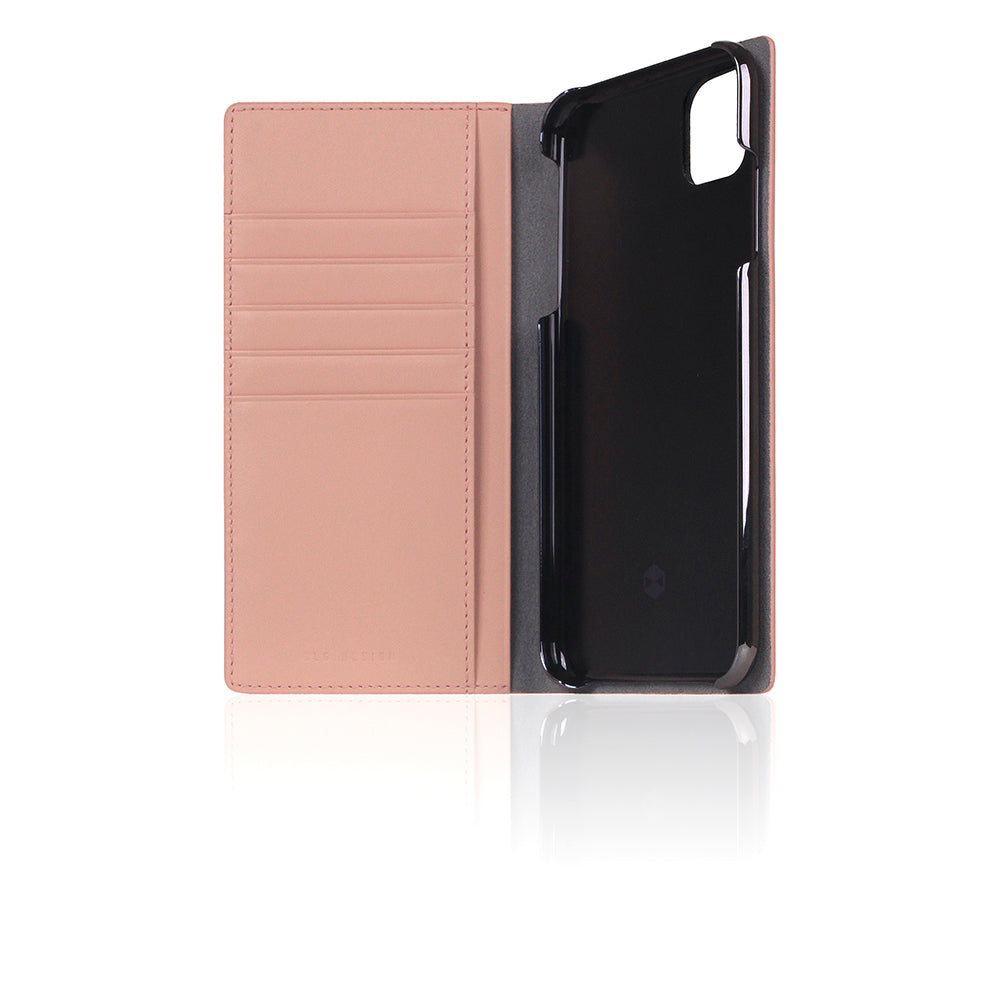 D5 Calf Skin Leather Case for iPhone 11 Pro Max Baby Pink