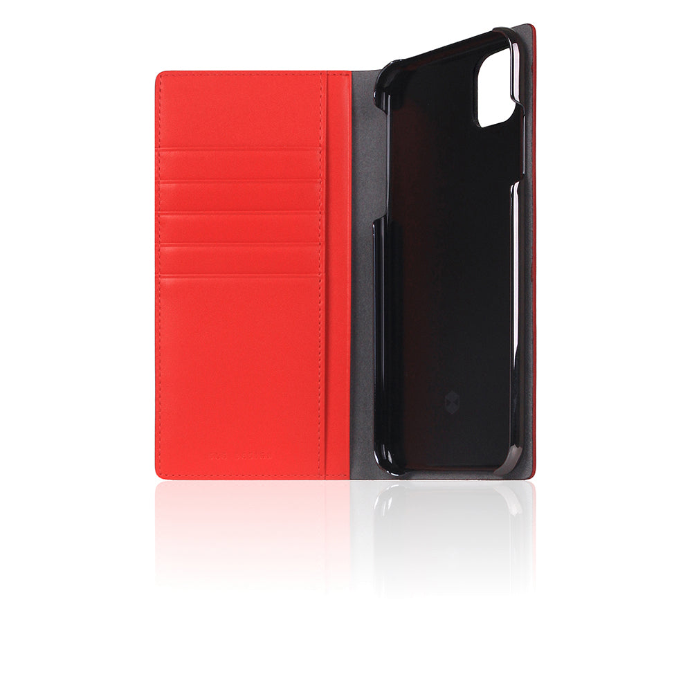 D5 Calf Skin Leather Case for iPhone 11 Pro Max Red