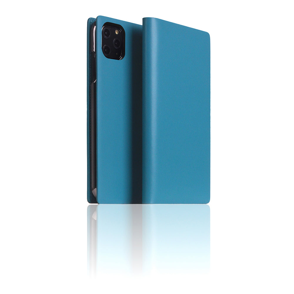 D5 Calf Skin Leather Case for iPhone 11 Pro Max Blue