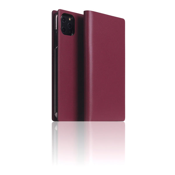 D5 Calf Skin Leather Case for iPhone 11 Pro Max Burgundy